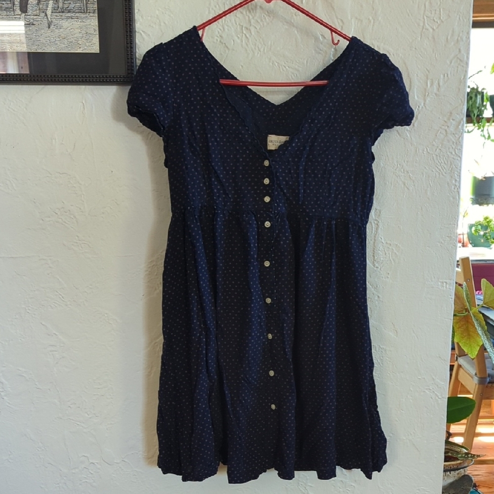 Ralph Lauren Dark Blue With Stars Babydoll Dress